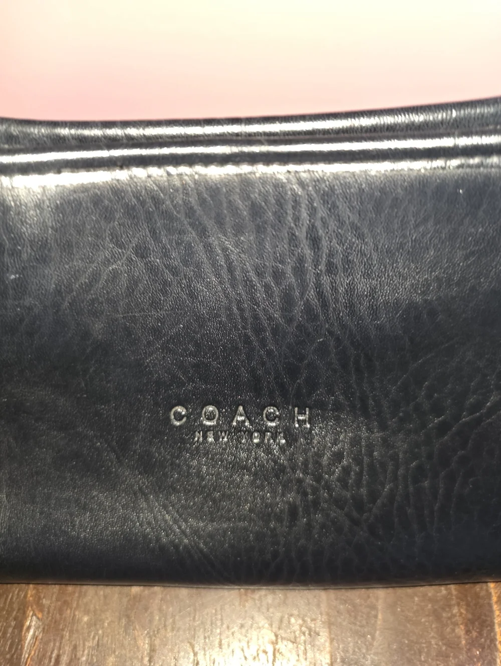Coach Black Smooth Leather Shoulder Bag - Picture 2 of 16